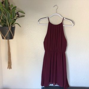 Red Francesca’s cocktail dress